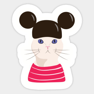 mini cat Sticker